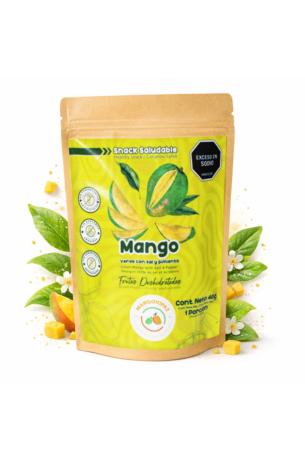 mango verde con sal pimienta deshidratado mango verde con sal pimienta deshidratado
